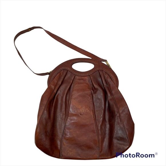 Vintage‎ Leather Oversized Gabbrielli Vittorio Handbag Purse - Picture 4 of 16